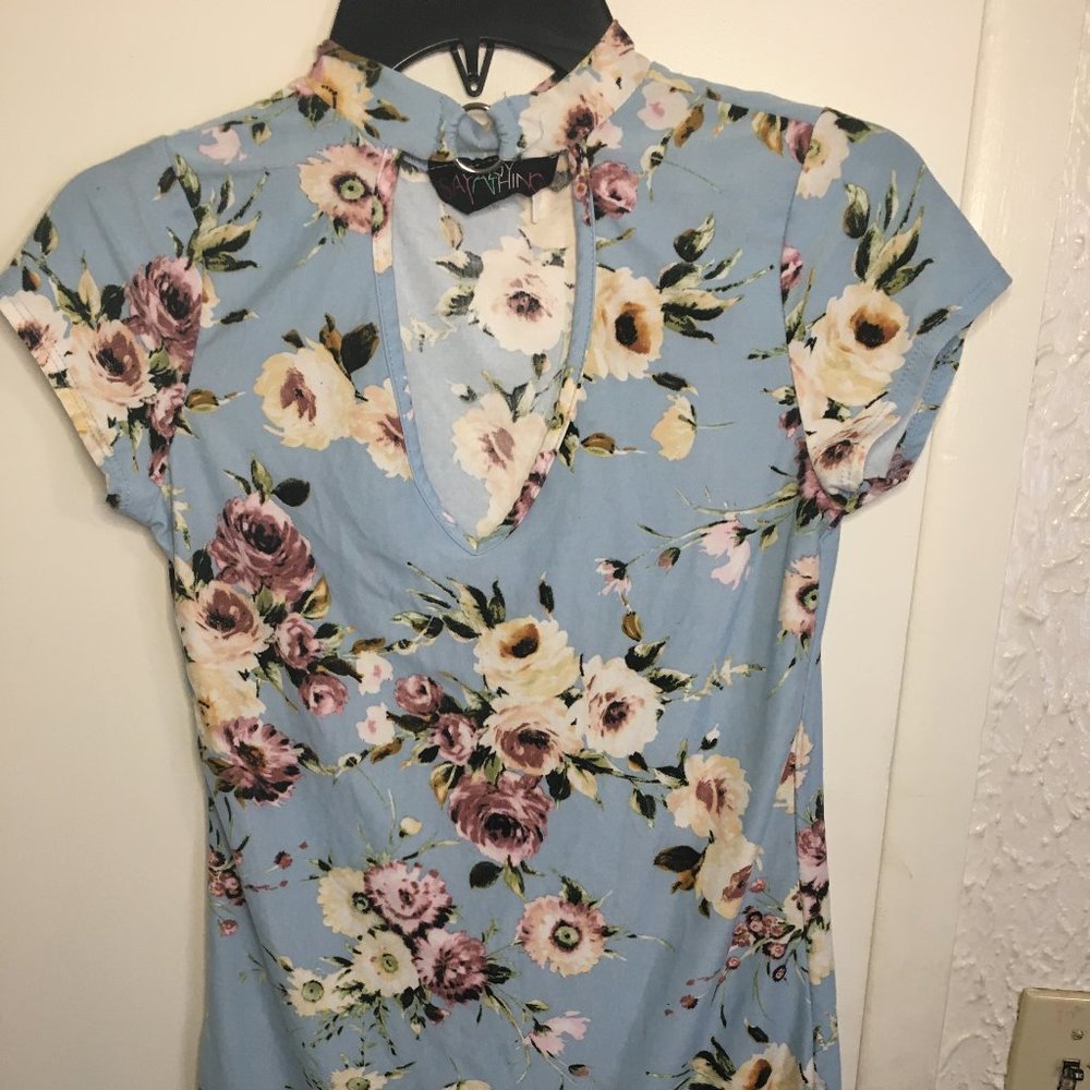 Say Anything Floral Shirt